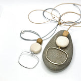 Nordic Square and Resin Necklace