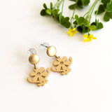 Wide Daisy Stud Earrings