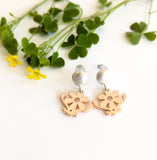 Wide Daisy Stud Earrings