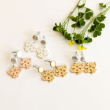 Wide Daisy Stud Earrings