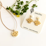 Wide Daisy Stud Earrings