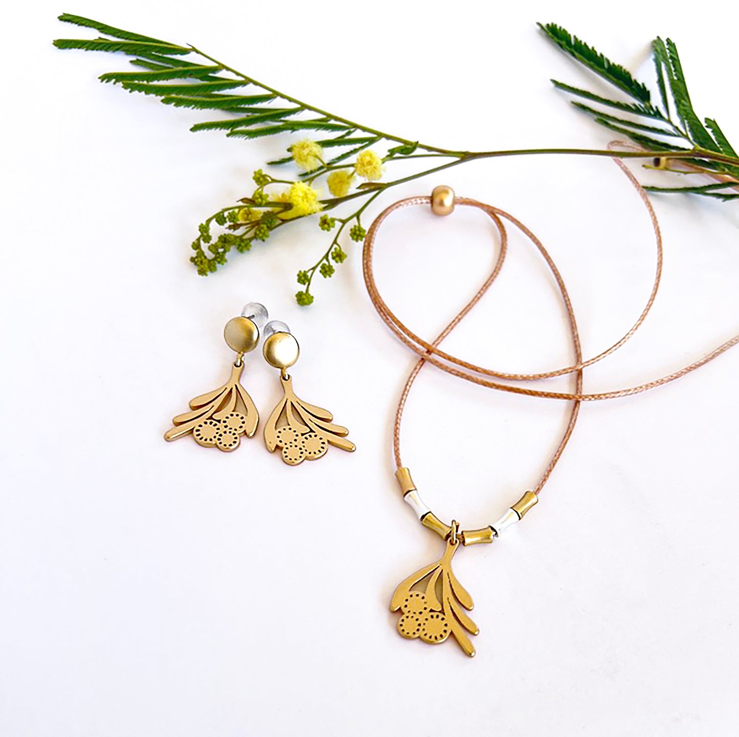 Wattle cord necklace