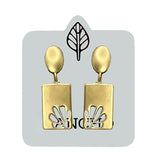 Quart Flower Stud earrings