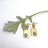 Quart Flower Stud earrings