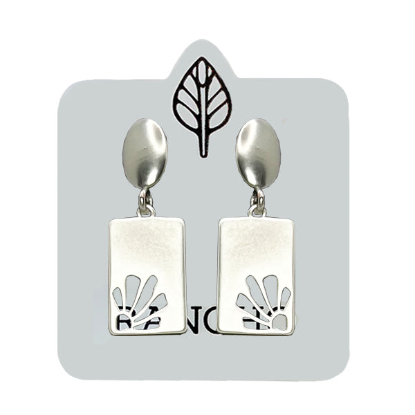 Quart Flower Stud earrings