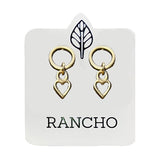 Hollow Heart Stud Earring