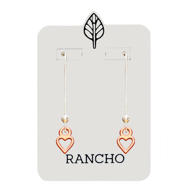 Hollow Heart Hook Earring