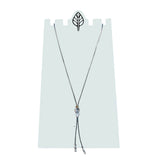 Hollow Oval Lariat Necklace