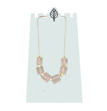 Multi Square Glass Necklace