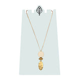 White Resin Coin Necklace