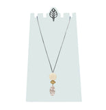 White Resin Coin Necklace