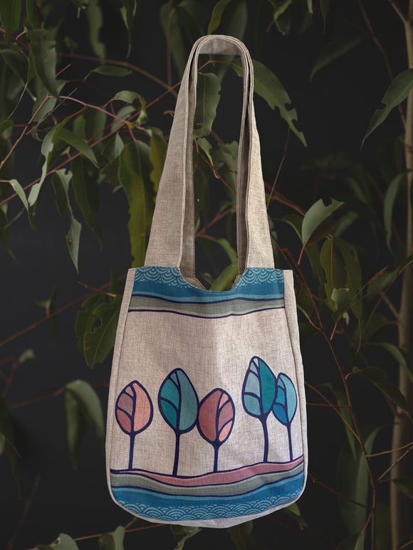 Linen Shoulder Bag