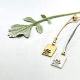 Drop Quart Flower  Necklace
