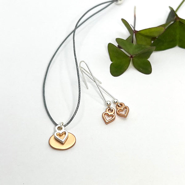 Hollow Heart Hook Earring