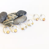 Large Hollow Circle Stud with Dot Feature