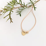 Winged Bird with spacer beads necklace