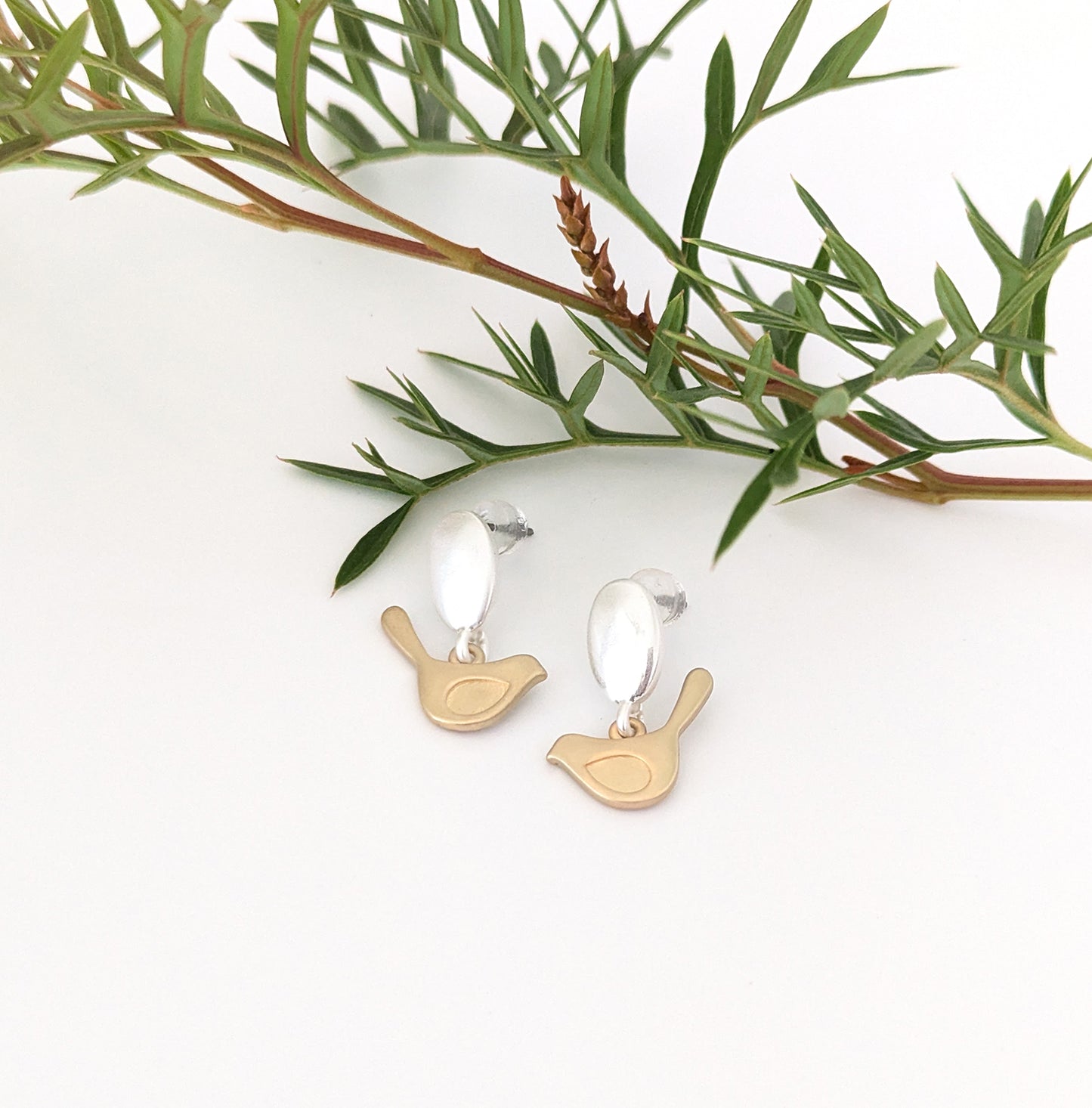Bird and Oval studs