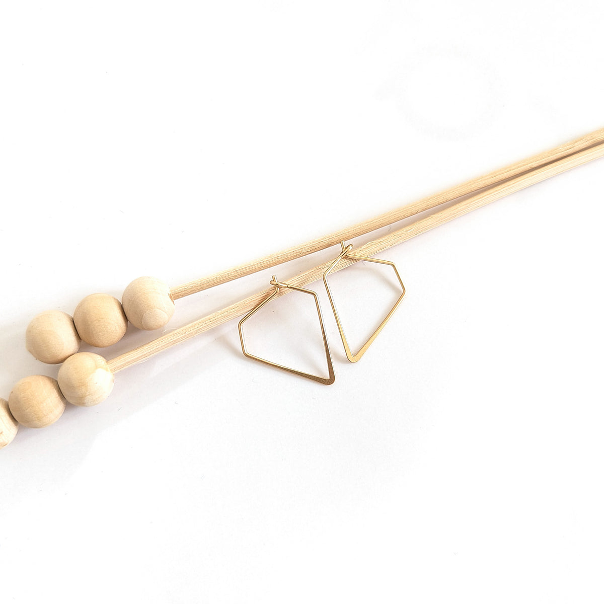 Flat wire earrings