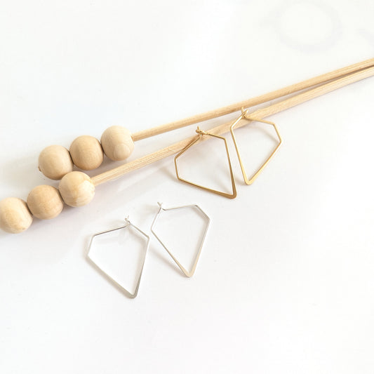 Flat wire earrings