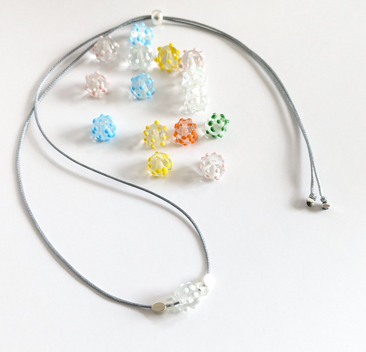 Dotted Glass Necklaces