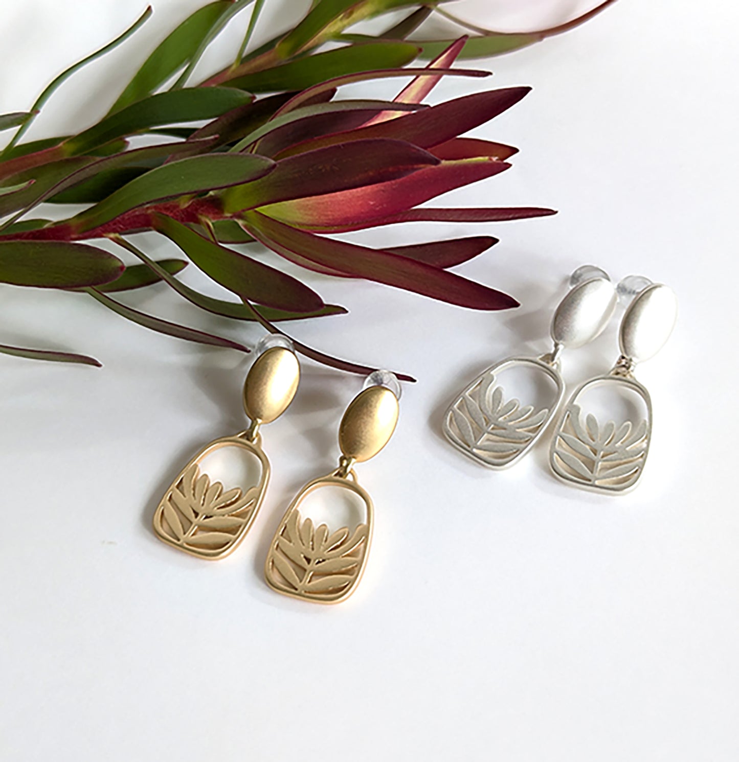 Leucadendron oval stud