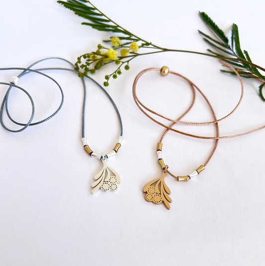 Wattle cord necklace