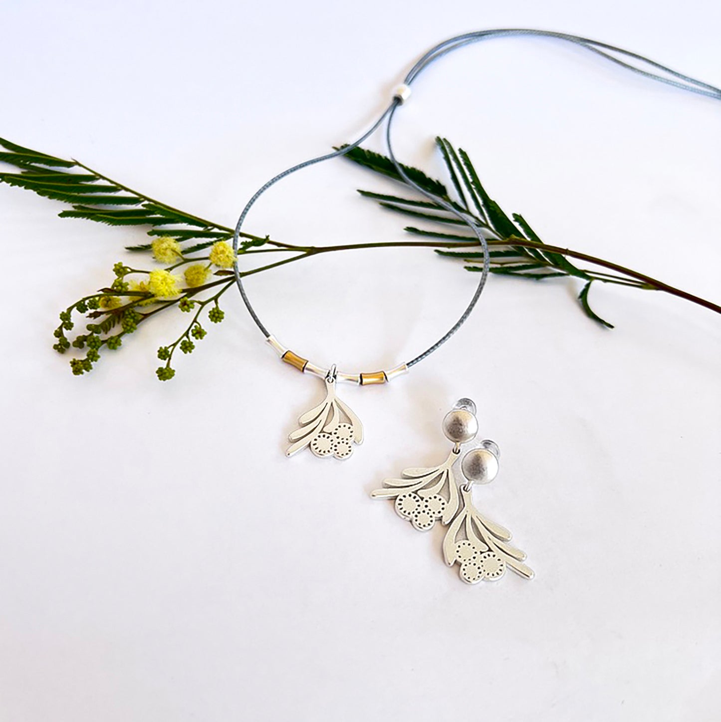 Wattle cord necklace
