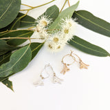 Flowering Gum hoop earrings
