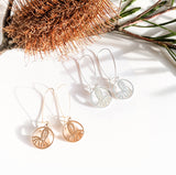Banksia charm catch back hook earring