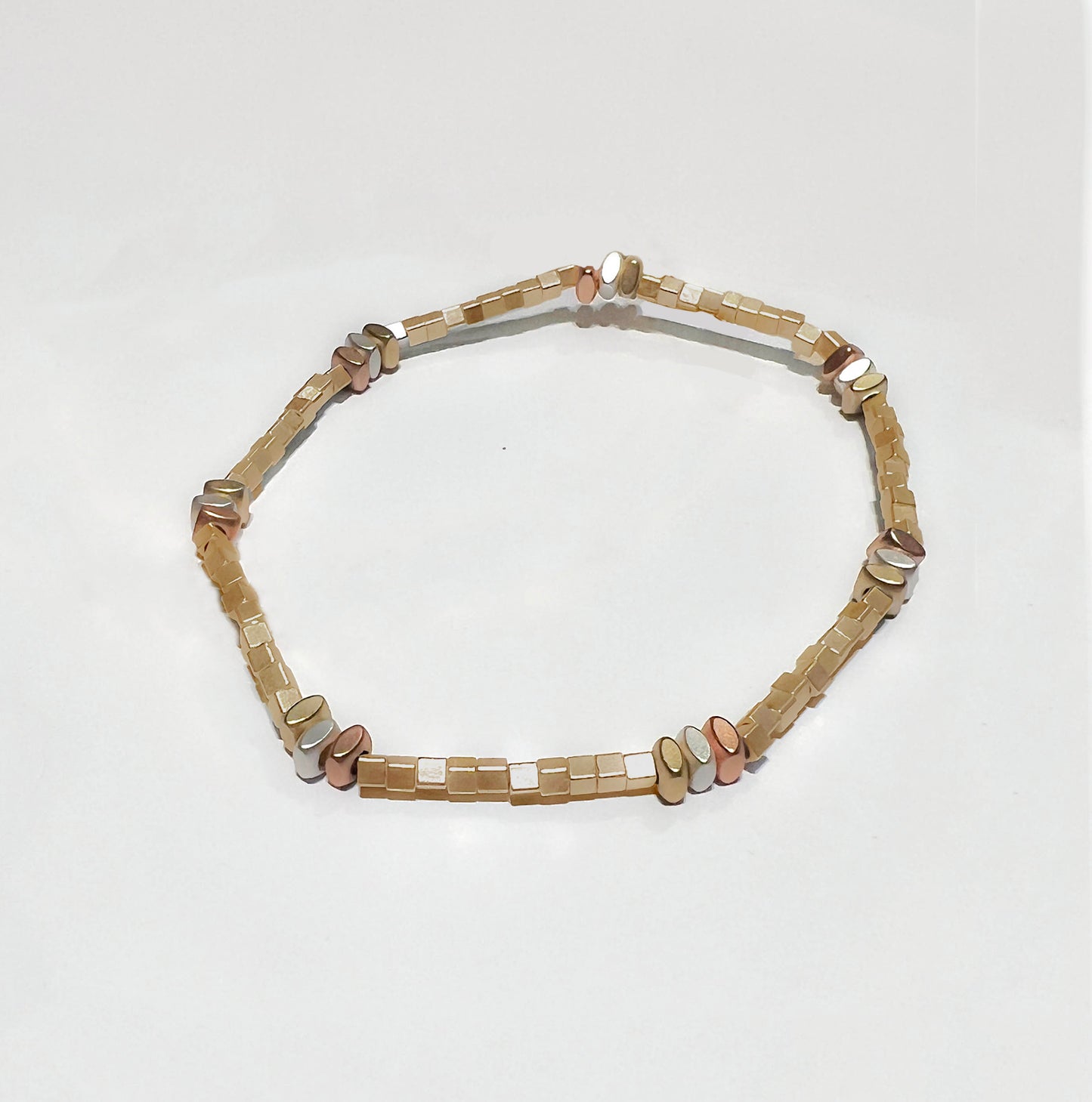 Square and Spacer bead bracelets