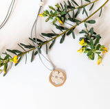 Retro Flower Flat Ring Necklace