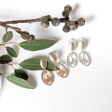 Gumnut charm oval stud earrings