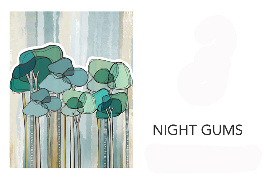 Night gums canvas print