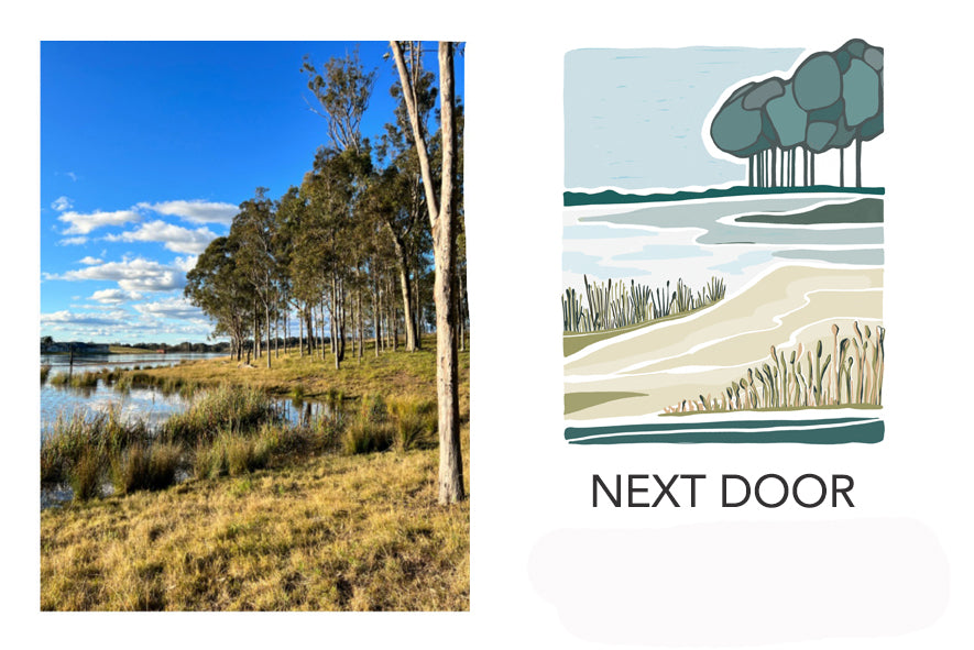 Next door canvas print