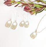 Leucadendron short hook earring