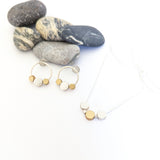 Large Hollow Circle Stud with Dot Feature