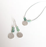 Recycled Coloured Glass and Disc Necklaces