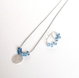 Recycled Coloured Glass and Disc Necklaces