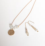 Recycled Coloured Glass and Disc Necklaces