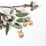 Gumnut charm oval stud earrings