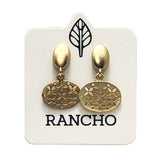 Solid Oval and Oval Stud Earrings