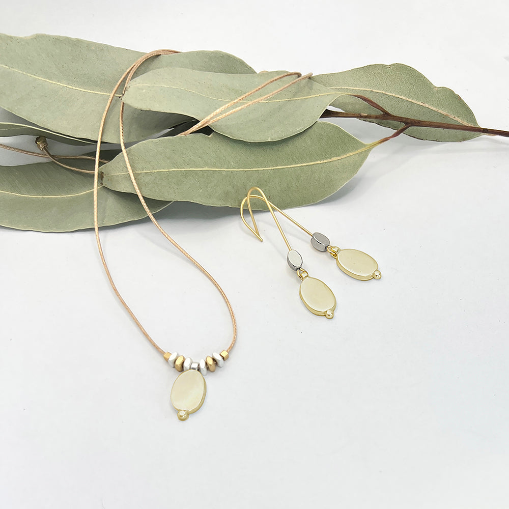 Oval Shield Necklace