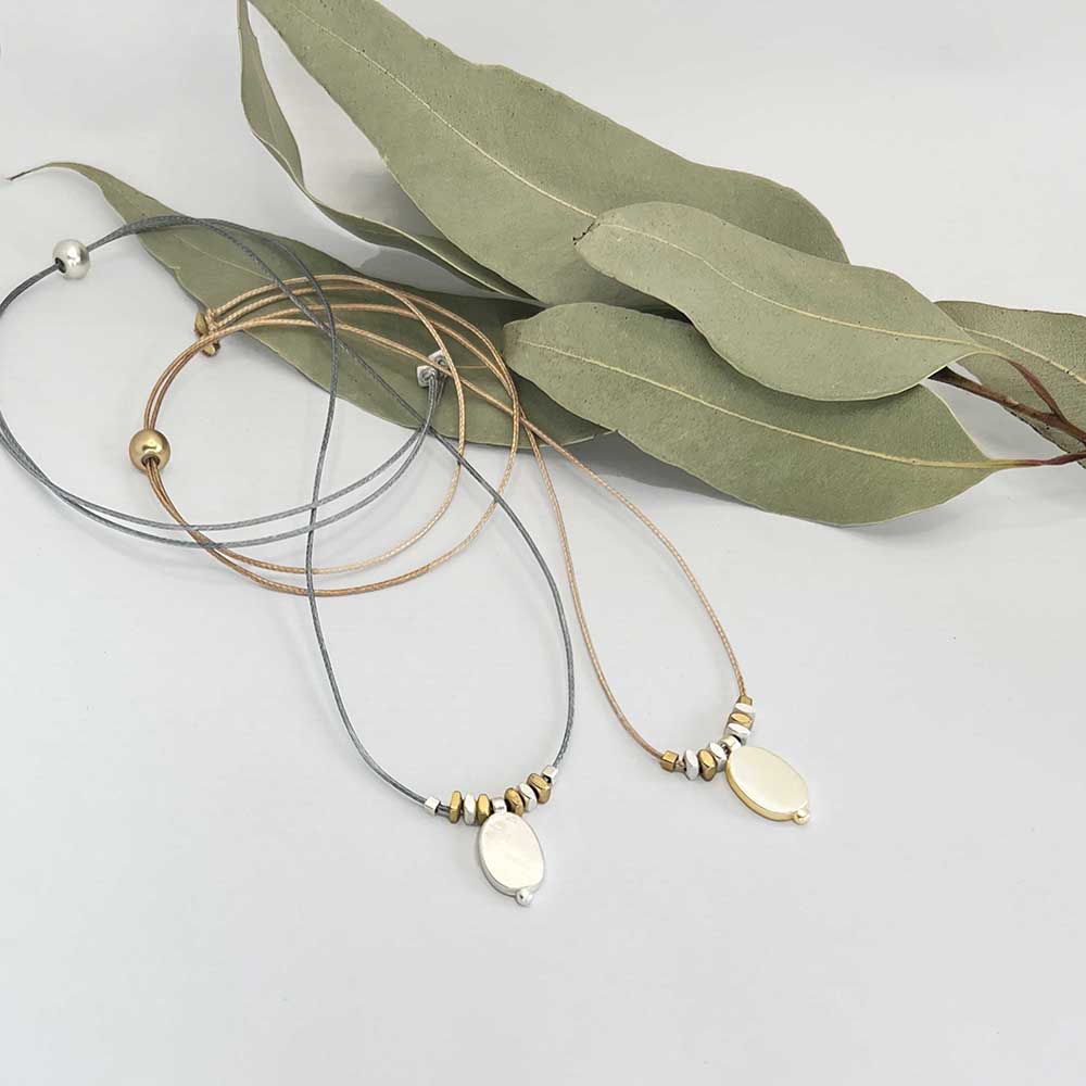 Oval Shield Necklace