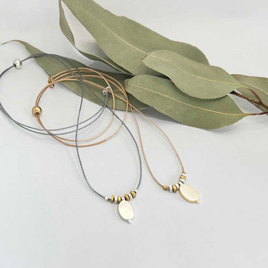 Oval Shield Necklace