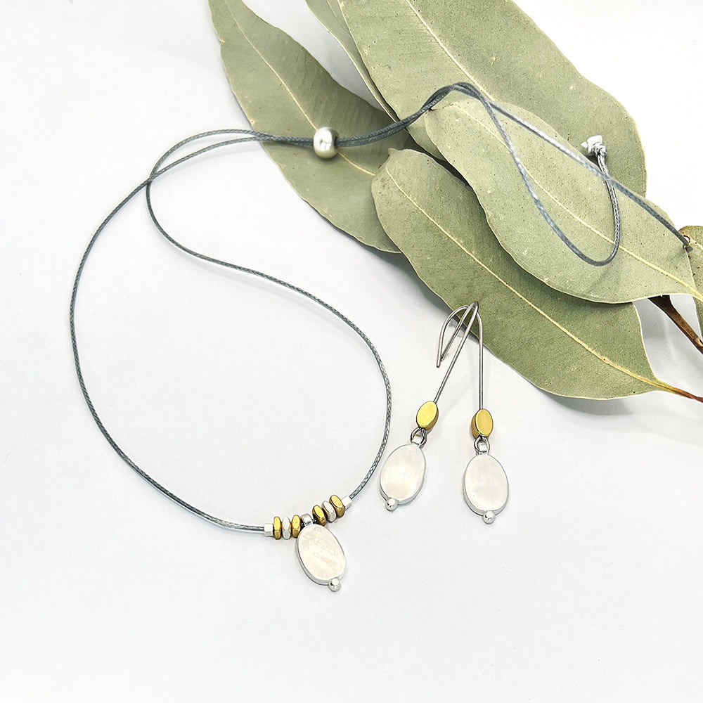 Oval Shield Necklace