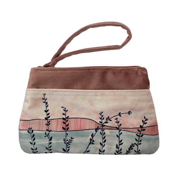 Tall Grasses Velvet Clutch