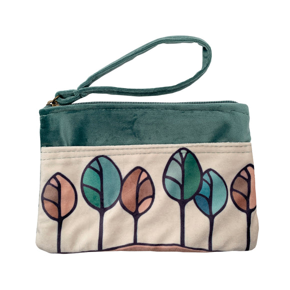 Trees Velvet Clutch