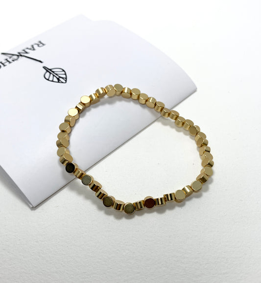 Gold Circle Dot Bracelet