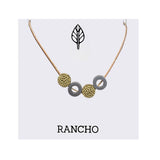 Solid Dot and Hollow Dot Necklace