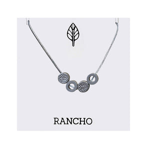 Solid Dot and Hollow Dot Necklace